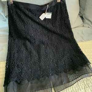 Club Monaco Black Lace Skirt - Size 12